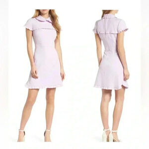 Gal Meets Glam Emma Ruffle Lavender Dress Sz 12 NWT